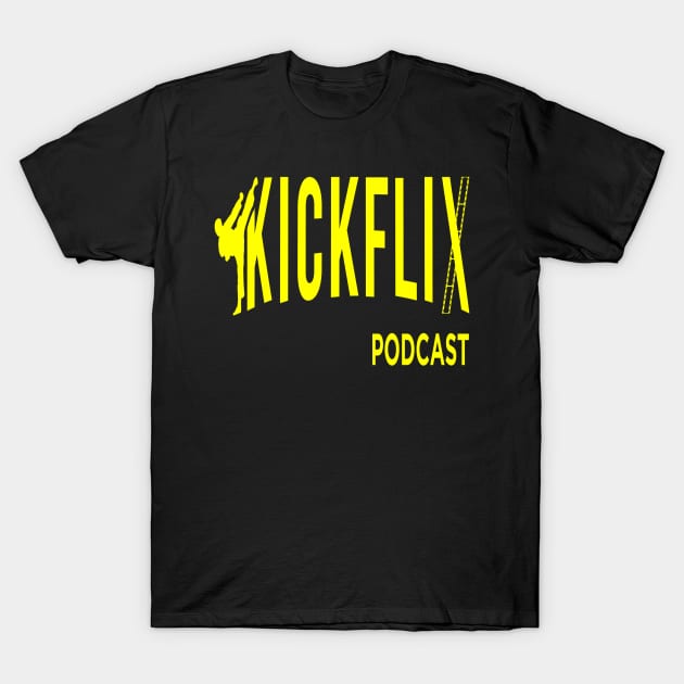 KickFlix Podcast T-Shirt by GeekBro Podcast Network